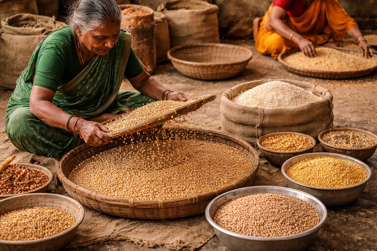 Cleaning, sorting & packing – Purity Prayag