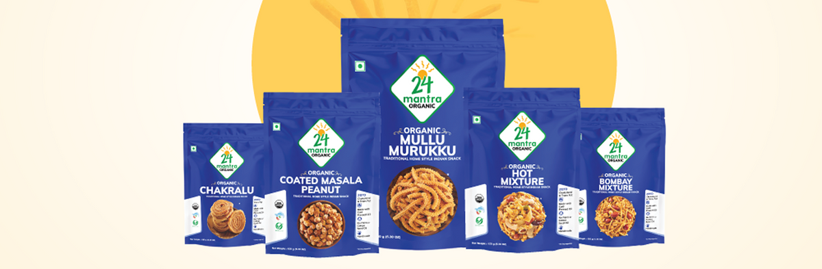 24 Mantra Organic Snack Packages