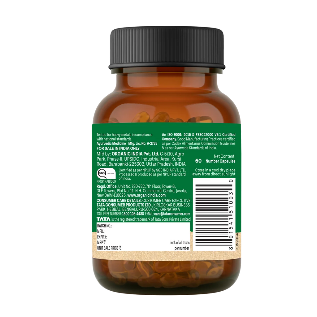 ORGANIC INDIA MORINGA 60S CAPSULES