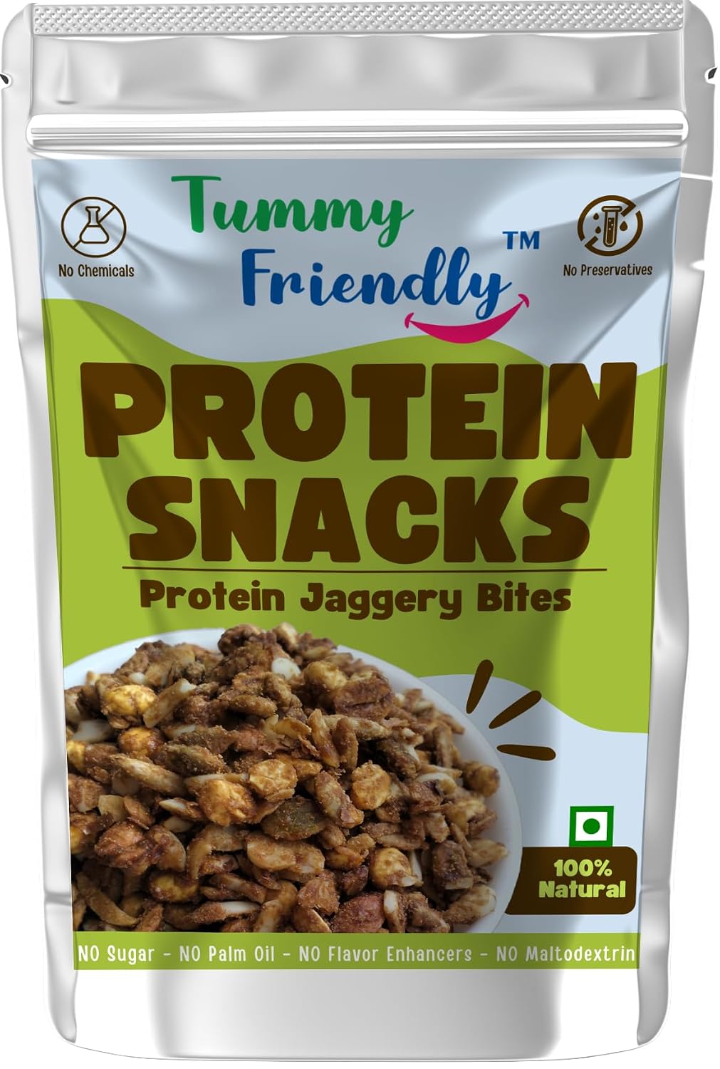 TUMMYFRIENDLY FOODS PROTEIN SNACKS- PROTEIN JAGGERY BITES-70 GM