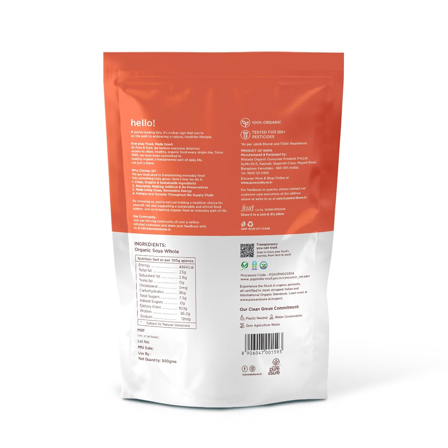 PS SOYA FLOUR 500 GM - NEW