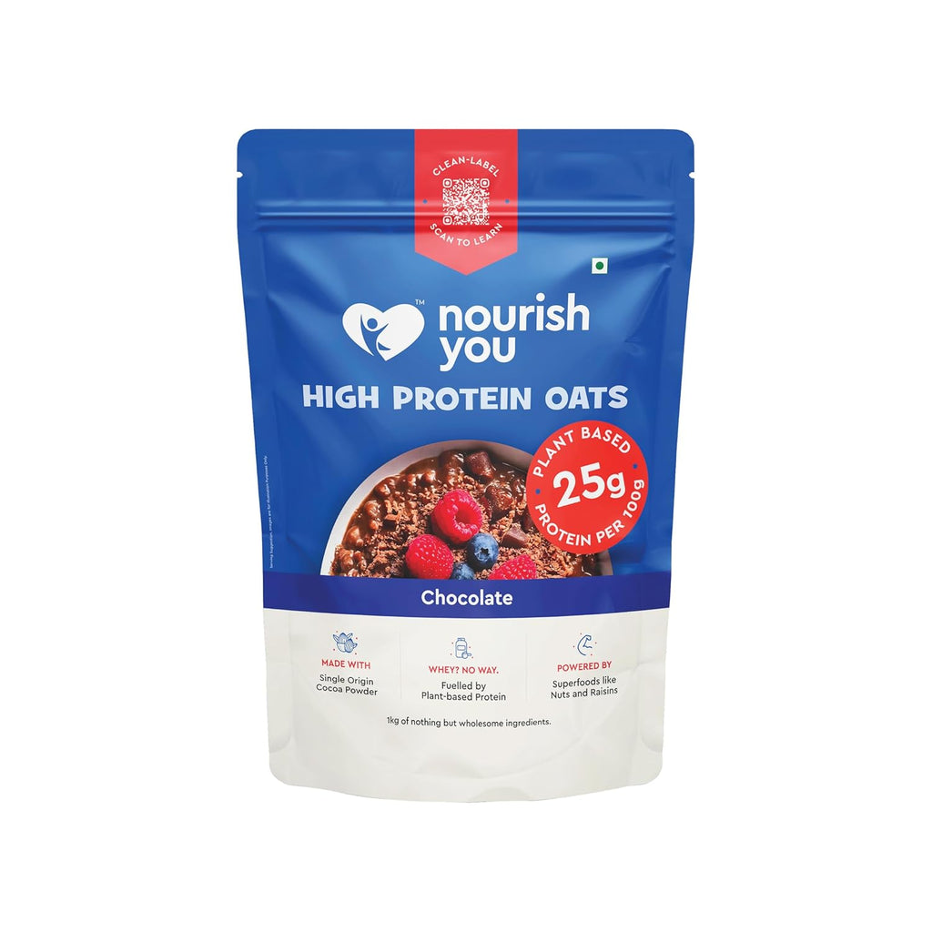 NOURISH CHOCOLATE HIGH PROTEIN OATS 1 KG
