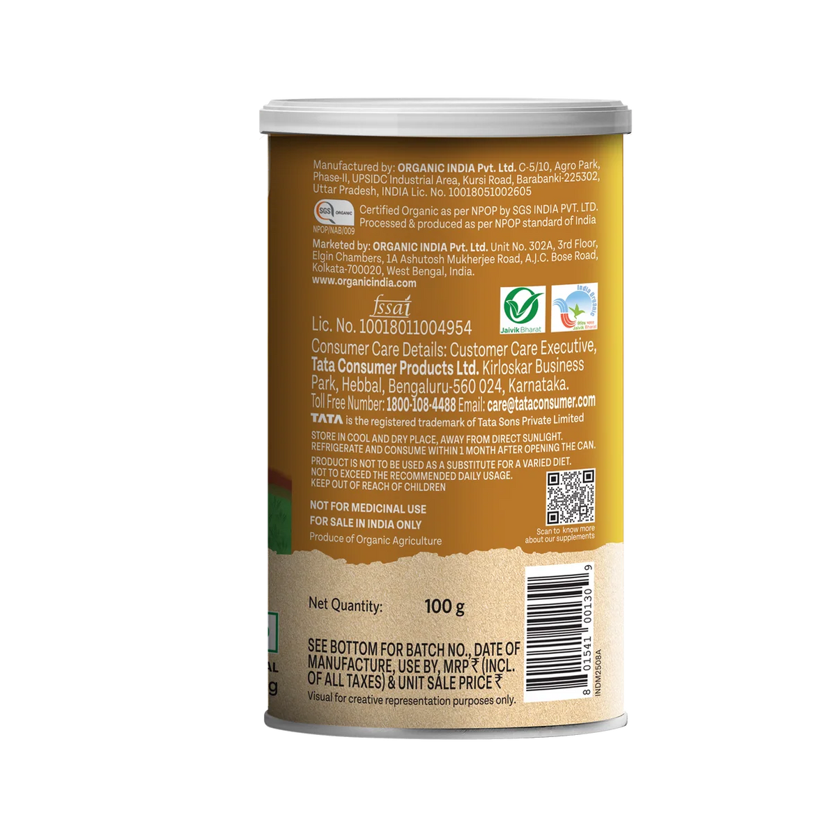 ORGANIC INDIA PSYLIUM HUSK 100 GM