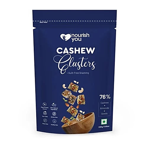 NOURISH CASHEW CLUSTER 200 GM