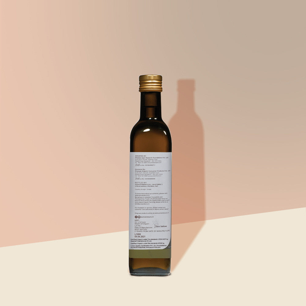 PUREANDSURE. ORGANIC EXTRA VIRGIN OLIVE OIL-500 ML