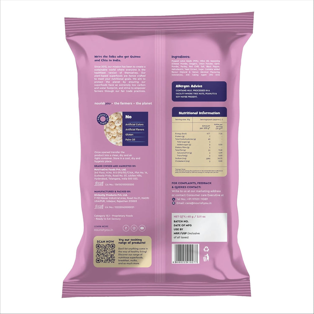 NOURISH ROASTED CHEESE MAKANA 60 GM