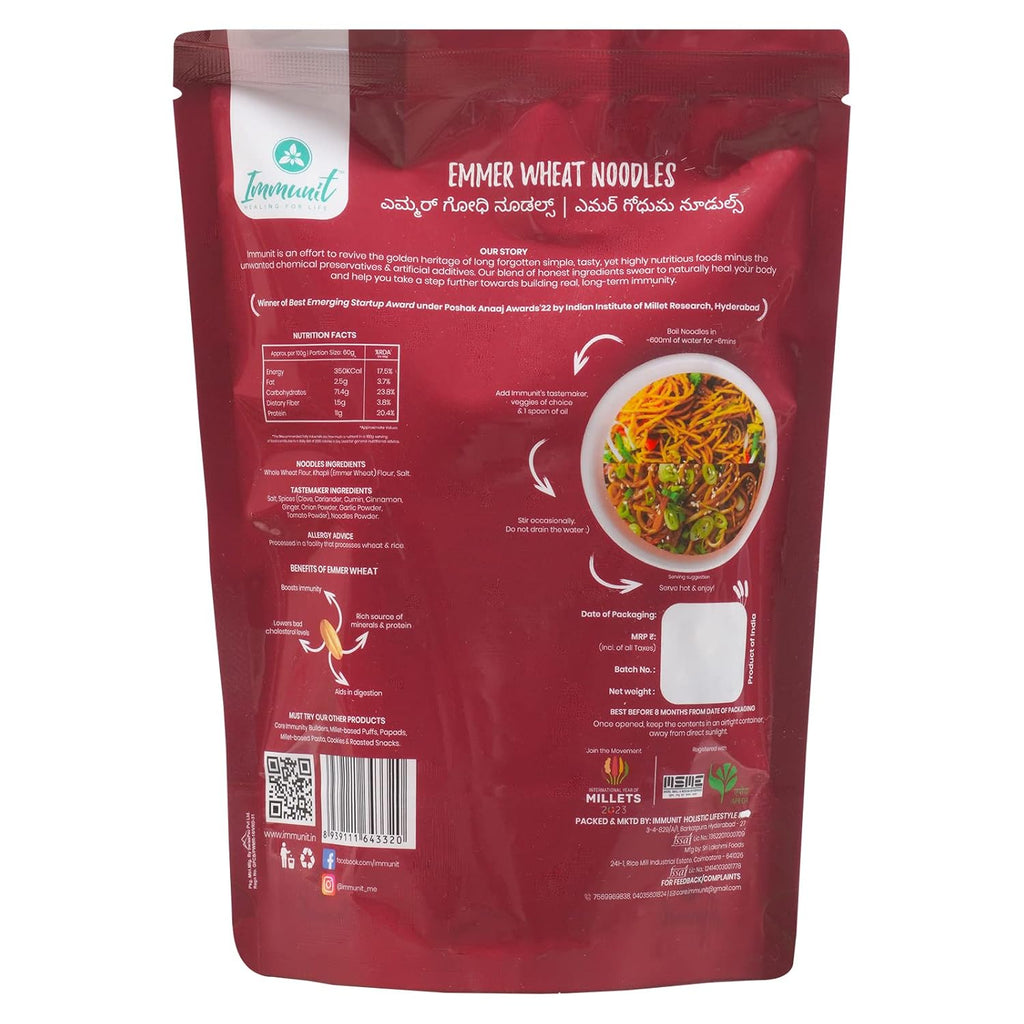 IMMUNIT EMMER WHEAT (KHAPLI) NOODLES