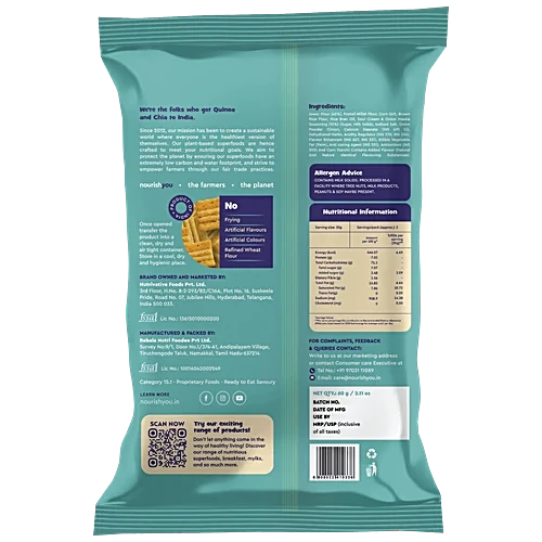 NOURISH MULTIGRAIN WAVE CHIPS CREAM AND ONION 60 GM