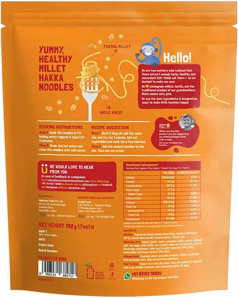 SLURRP FARM MILLET NOODLES CURRY MASALA 192 GM