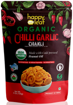 HAPPY LEAF CHILLI GARLIC CHAKLI 95 GM
