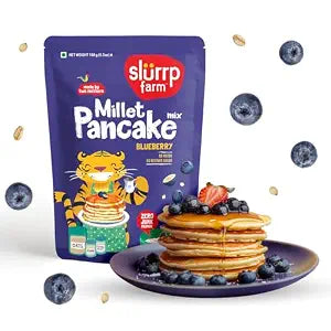 SLURRP FARM MILLET PANCAKE & WAFFLE MIX BLUEBERRY & SUPERGRAINS 150 GM