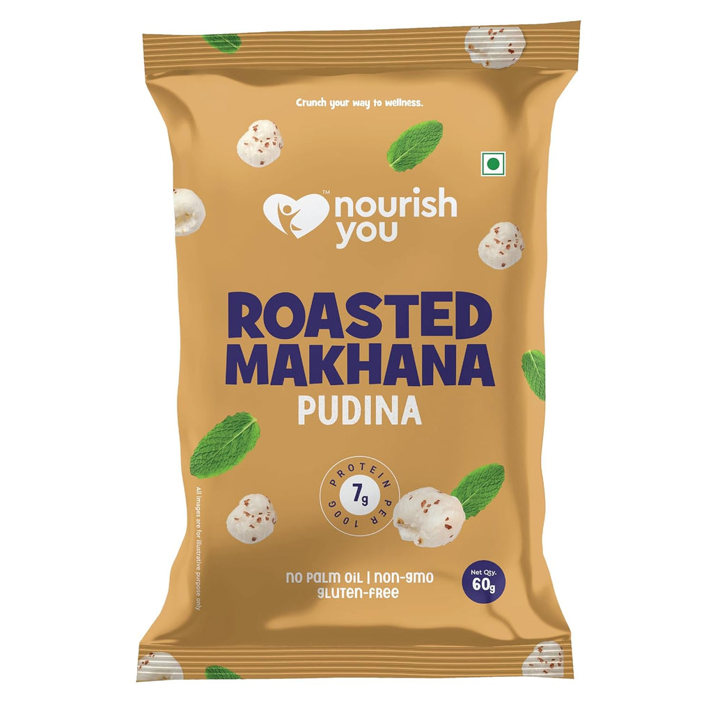 NOURISH ROASTED PUDINA MAKHANA 60 GM