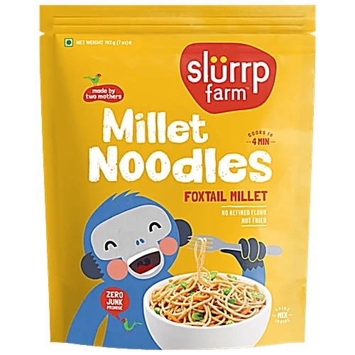 SLURRP FARM MILLET NOODLES FOXTAIL MILLET 192 GM