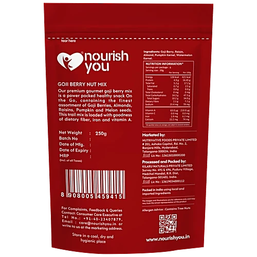 NOURISH GOJIBERRY NUTMIX 250 GM