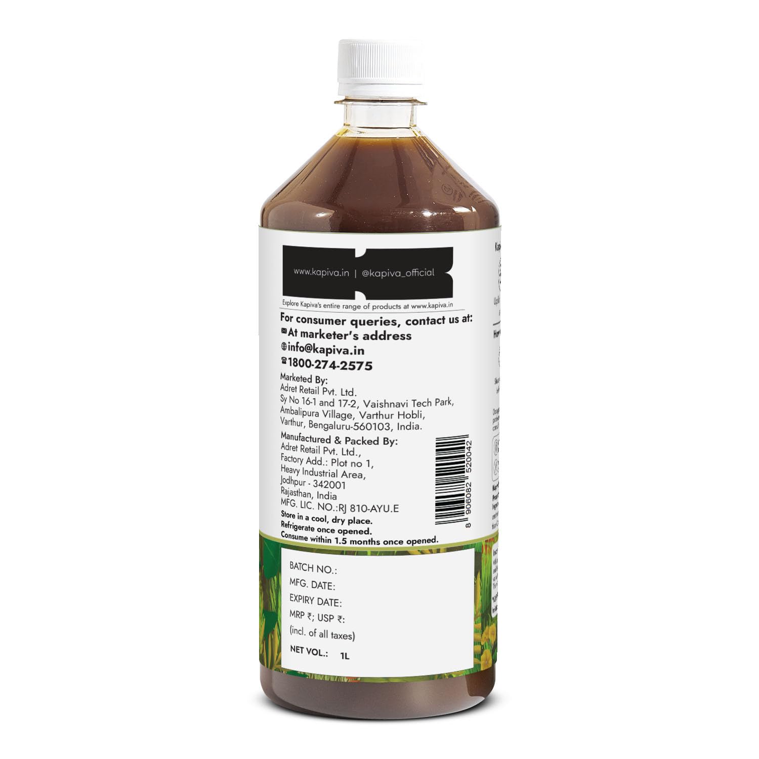 KAPIVA WHEATGRASS JUICE 1 LTR