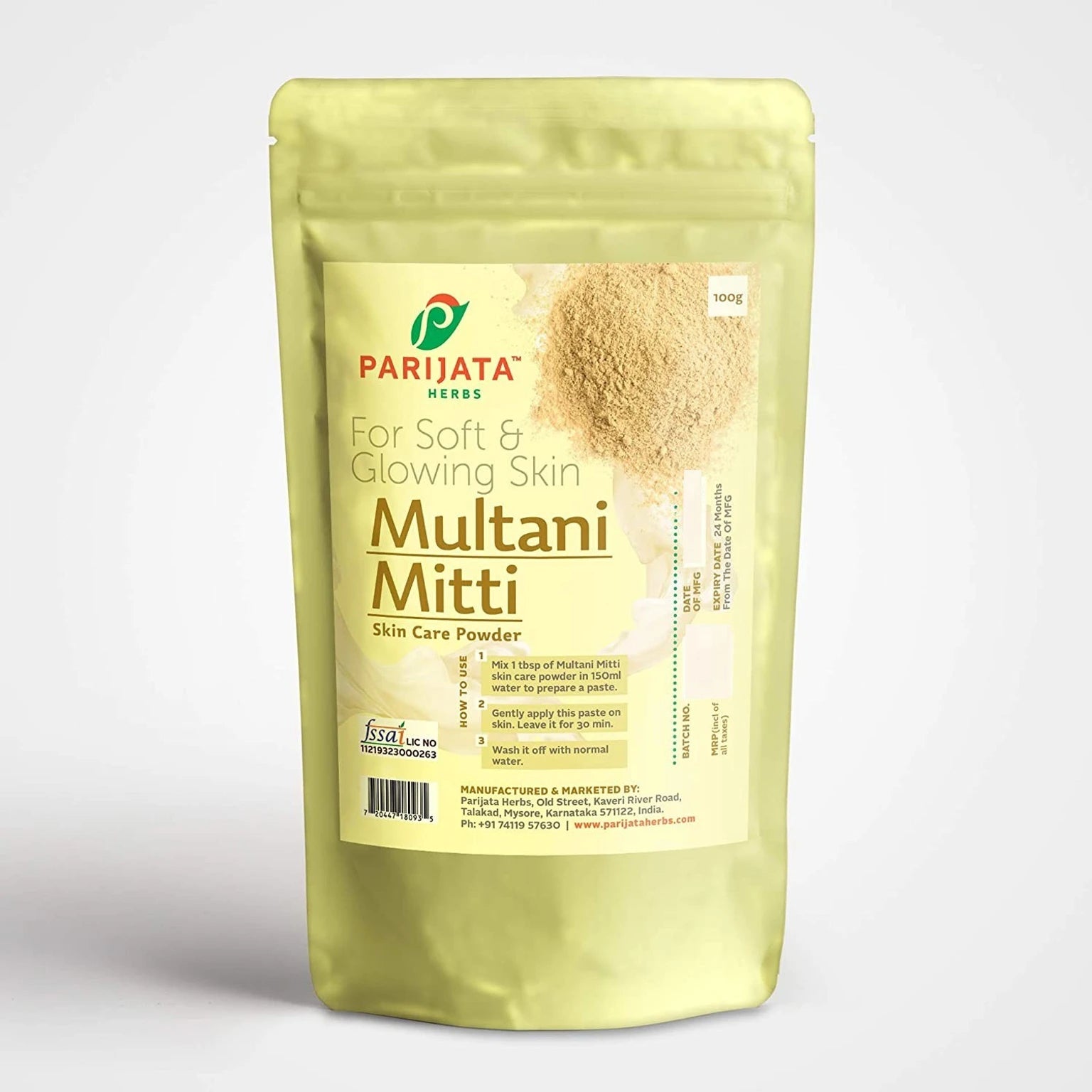 PARIJATA MULTAN MITTI 100 GM