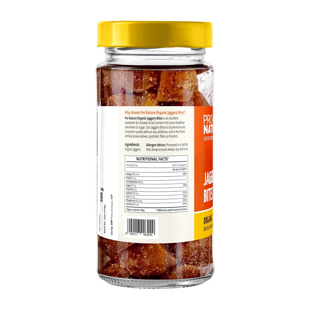 PRONATURE JAGGERY BITES 500 GM (JAR)