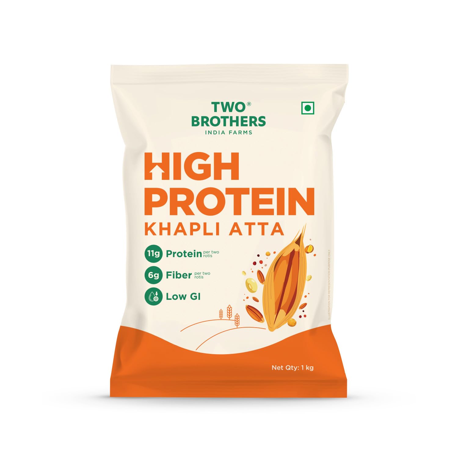 TBOF HIGH PROTEIN KHAPLI ATTA 1 KG