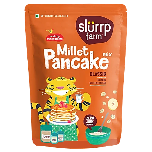 SLURRP FARM MILLET PANCAKE & WAFFLE MIX CLASSIC & SUPERGRAINS 150 GM