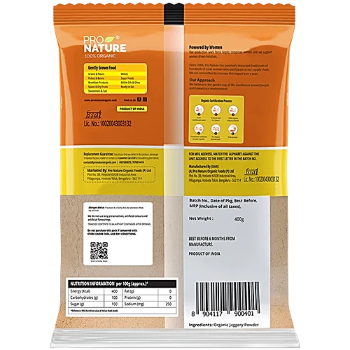 PRONATURE JAGGERY POWDER 400 GM