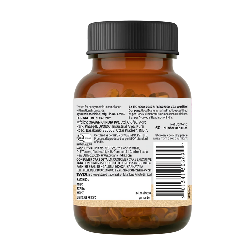 ORGANIC INDIA LIPID CARE 60S CAPSULES