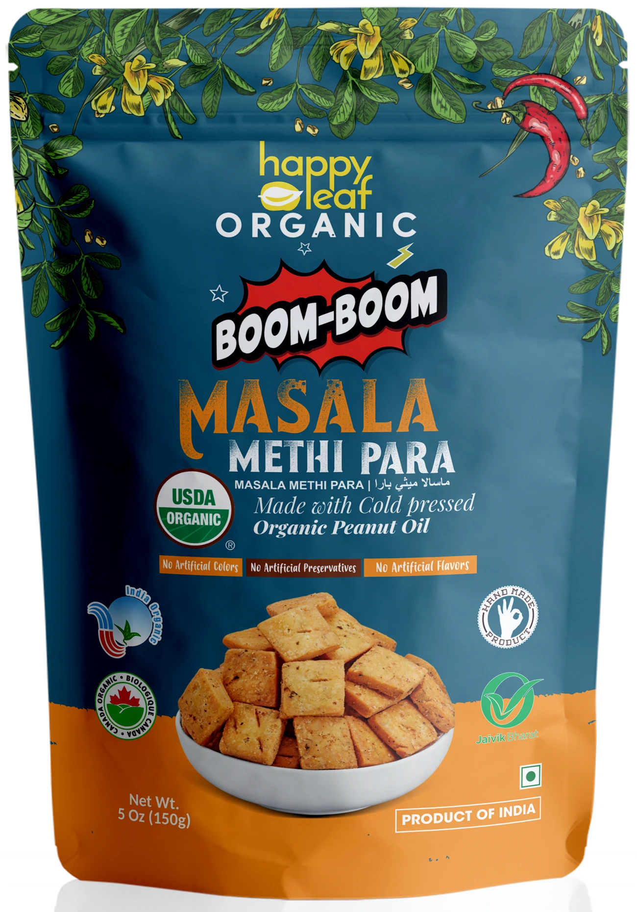 HAPPY LEAF MASALA METHI PARA 95 GM