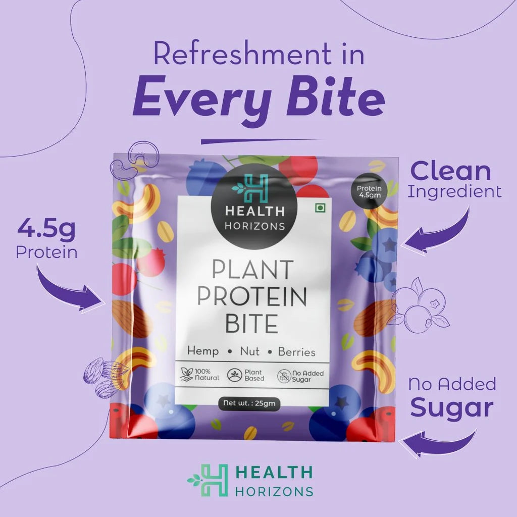 HEALTH HORIZONS PLANT PROTEIN BITE BERRIES 25 GM