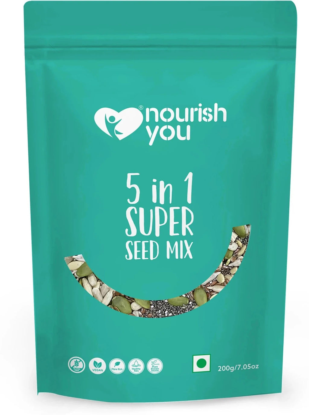 NOURISH 5IN 1 SUPER SEED MIX 100 GM
