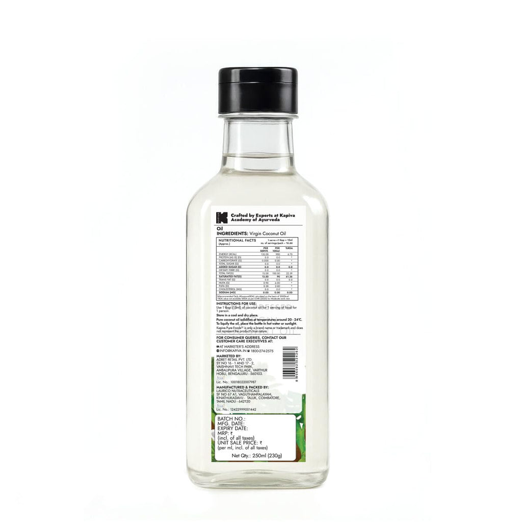 KAPIVA VIRGIN COCONUT OIL 250 ML