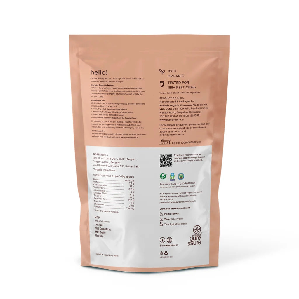 PURE AND SURE ORGANIC PERIPERI-200 GM