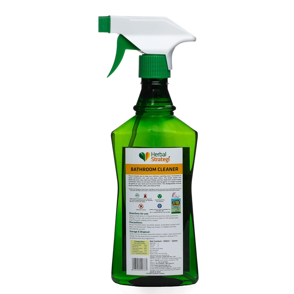 HERBAL STRATEGY BATHROOM AND KITCHEN FITTINGS CLEANER 500 ML