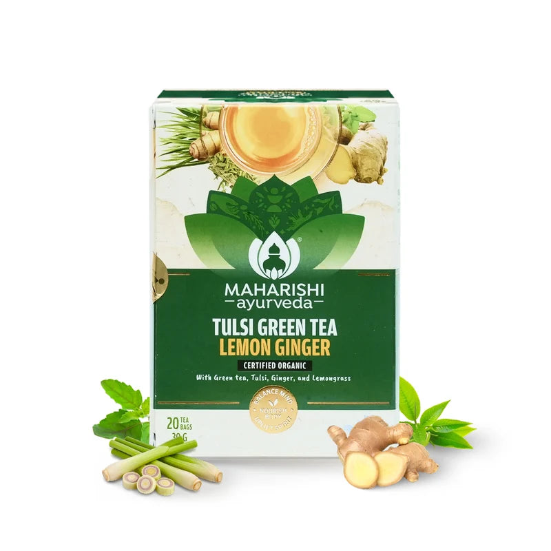 MAHARISHI TULSI GREEN TEA LEMON GINGER 20 IB
