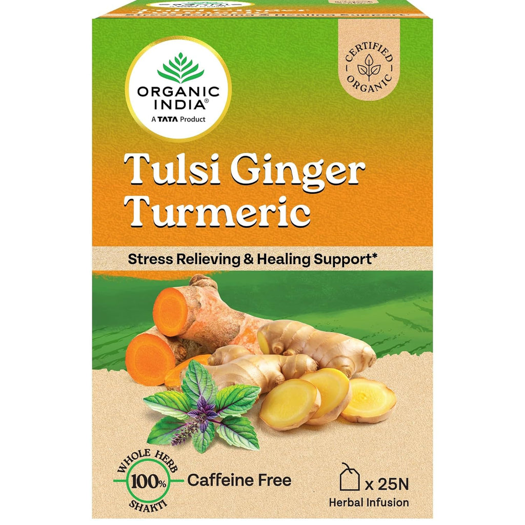 ORGANIC INDIA TULSI GINGER TURMERIC 25S TB 10