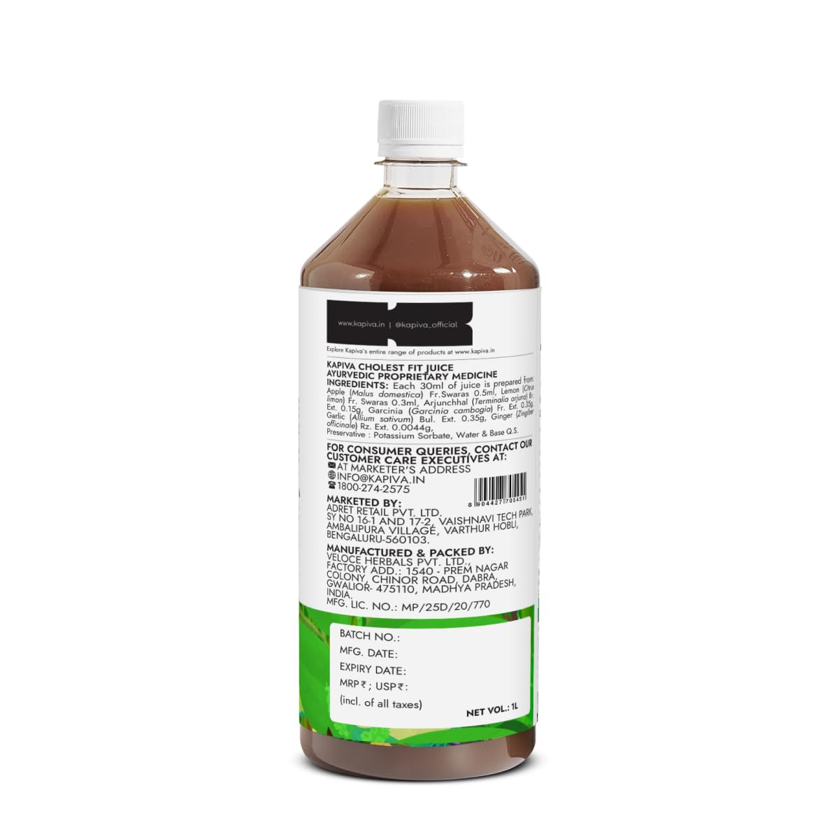 KAPIVA CHOLEST FIT JUICE 1 LTR
