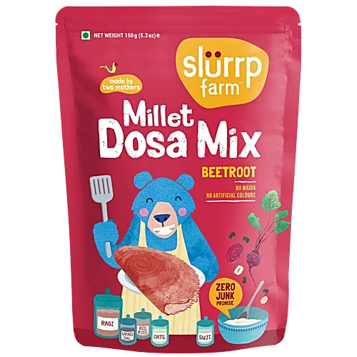 SLURRP FARM MILLET DOSA MIX BEETROOT 150 GM