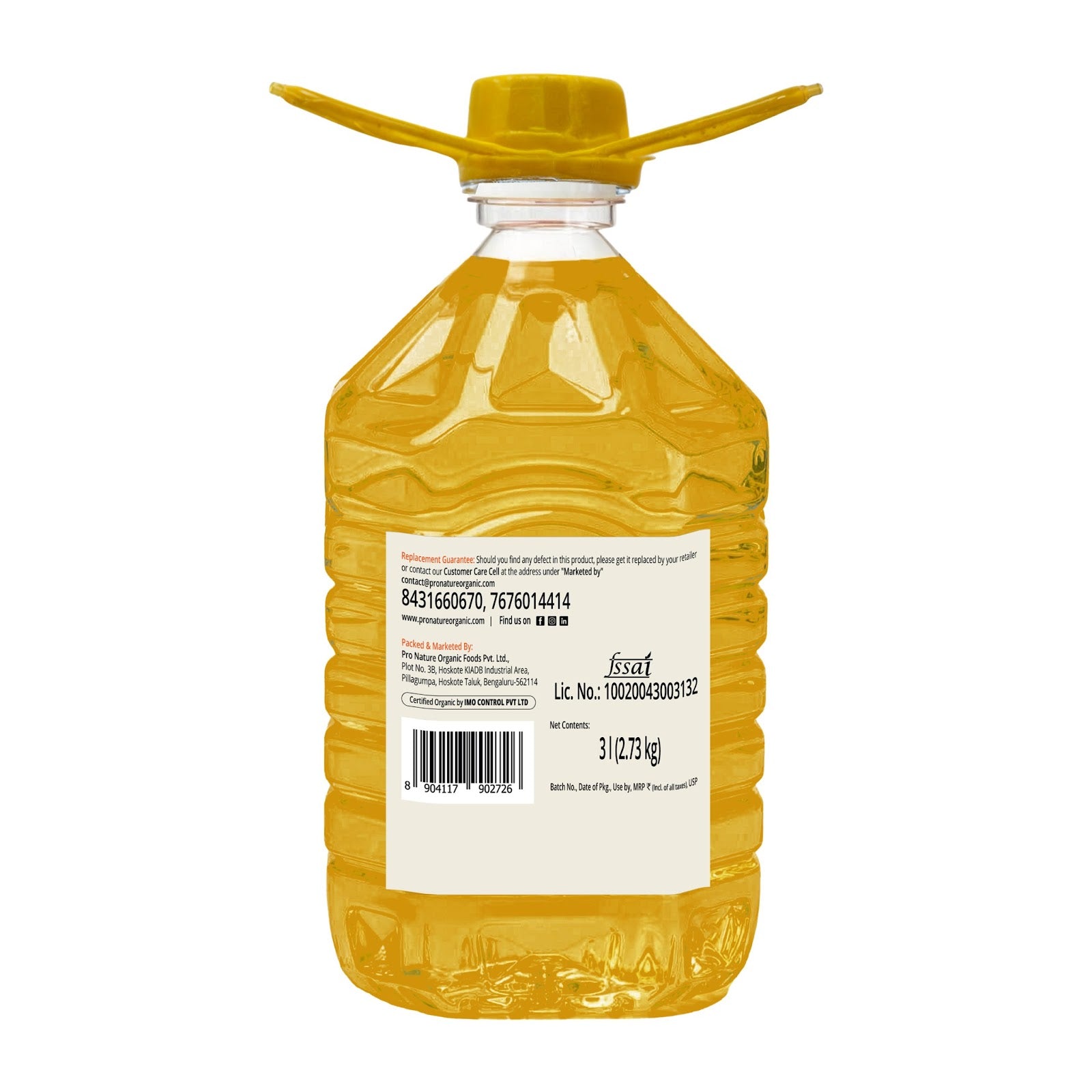 PRONATURE GROUNDNUT OIL 3 LTR