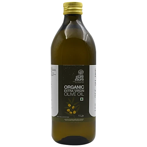 PUREANDSURE ORGANIC EXTRA VIRGIN OLIVE OIL-1 LTR