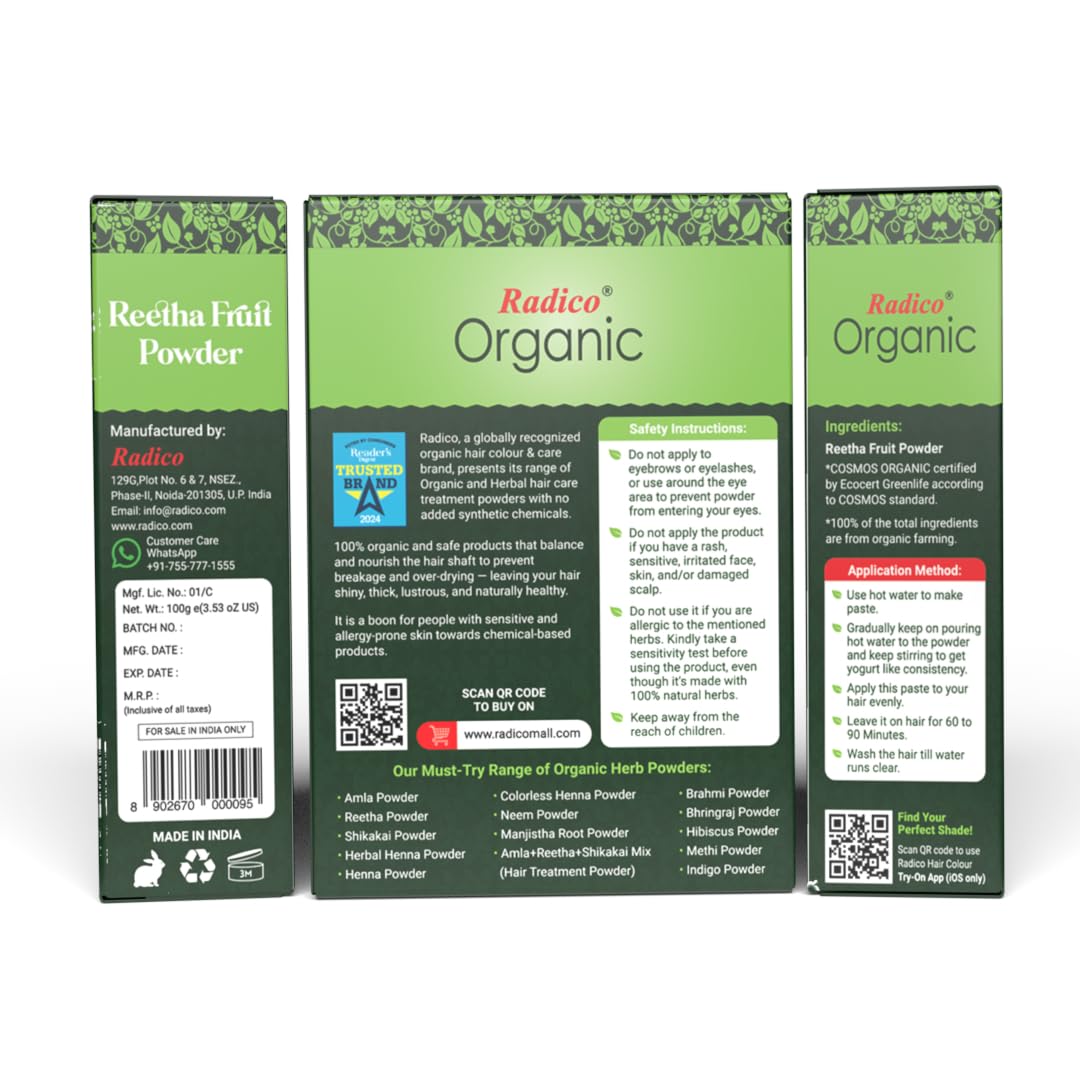 RADICO ORGANIC REETHA POWDER