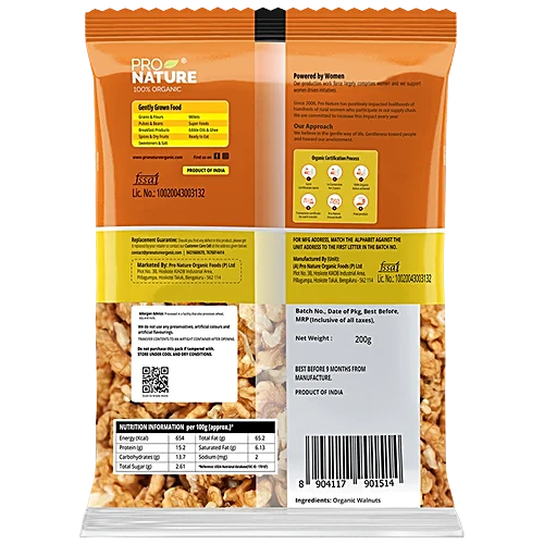 PRONATURE WALNUTS 200 GM