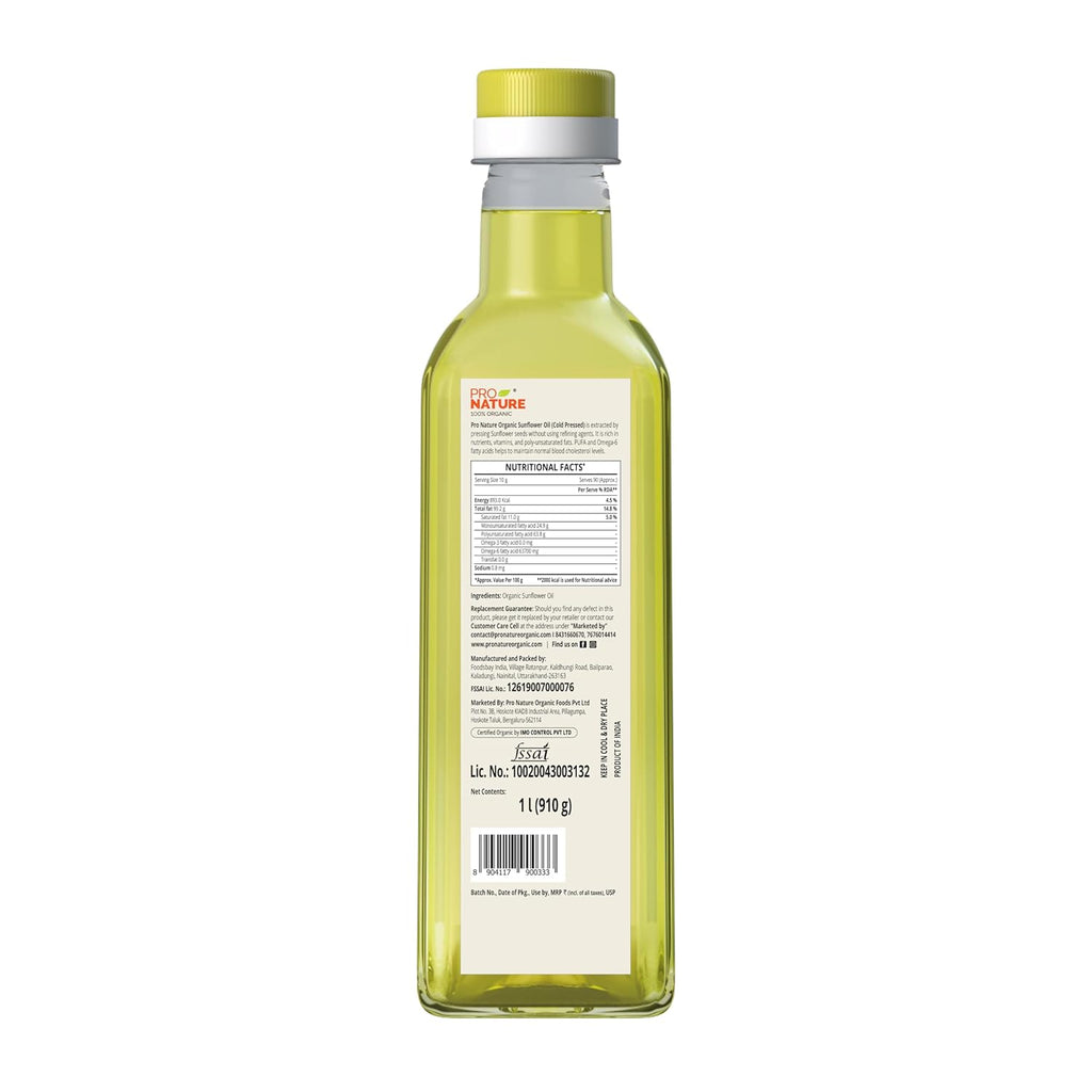 PRONATURE SUNFLOWER OIL 1 LTR