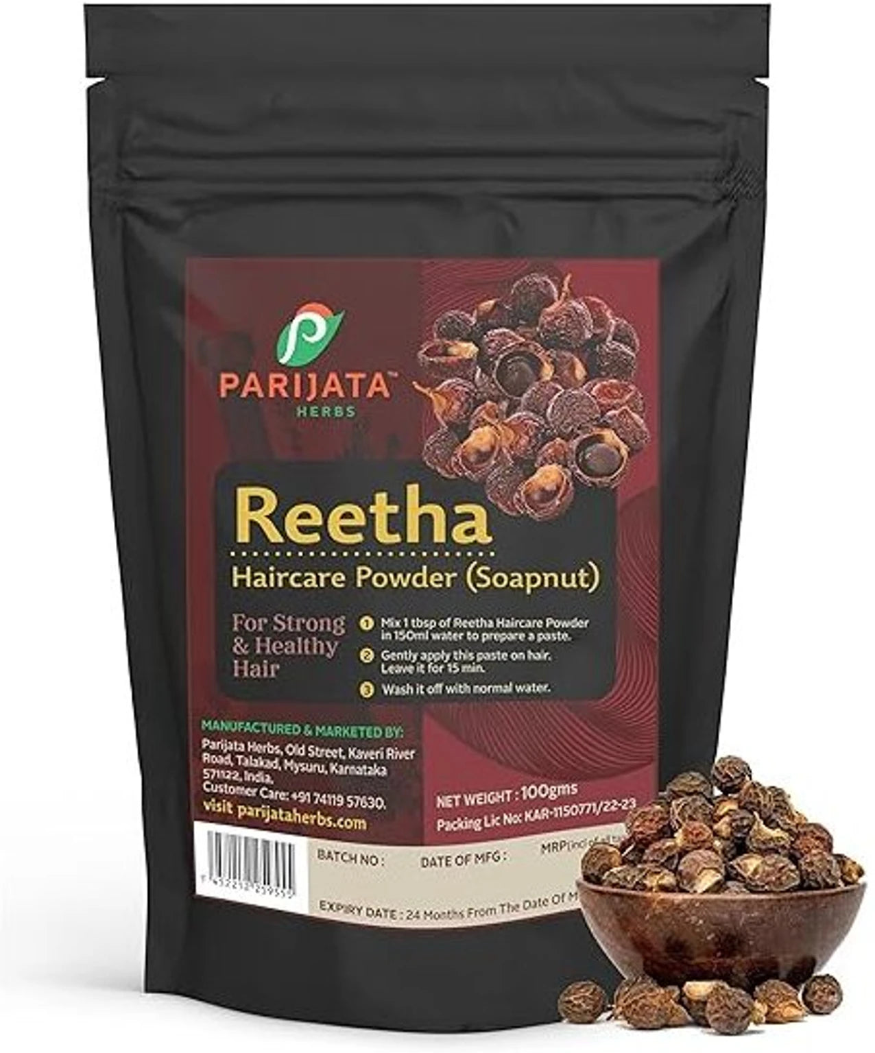 PARIJATA REETA POWDER 100 GM