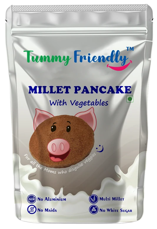 TF ALUMINIUM MILLET PANCAKE MIX WITH VEGGIES INSTANT BREAKFAST MIX 150 GM