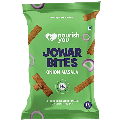 NOURISH JOWAR BITES ONION MASALA 60 GM
