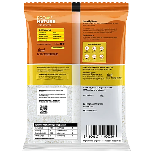 PRONATURE SONAMASURI RICE 1 KG