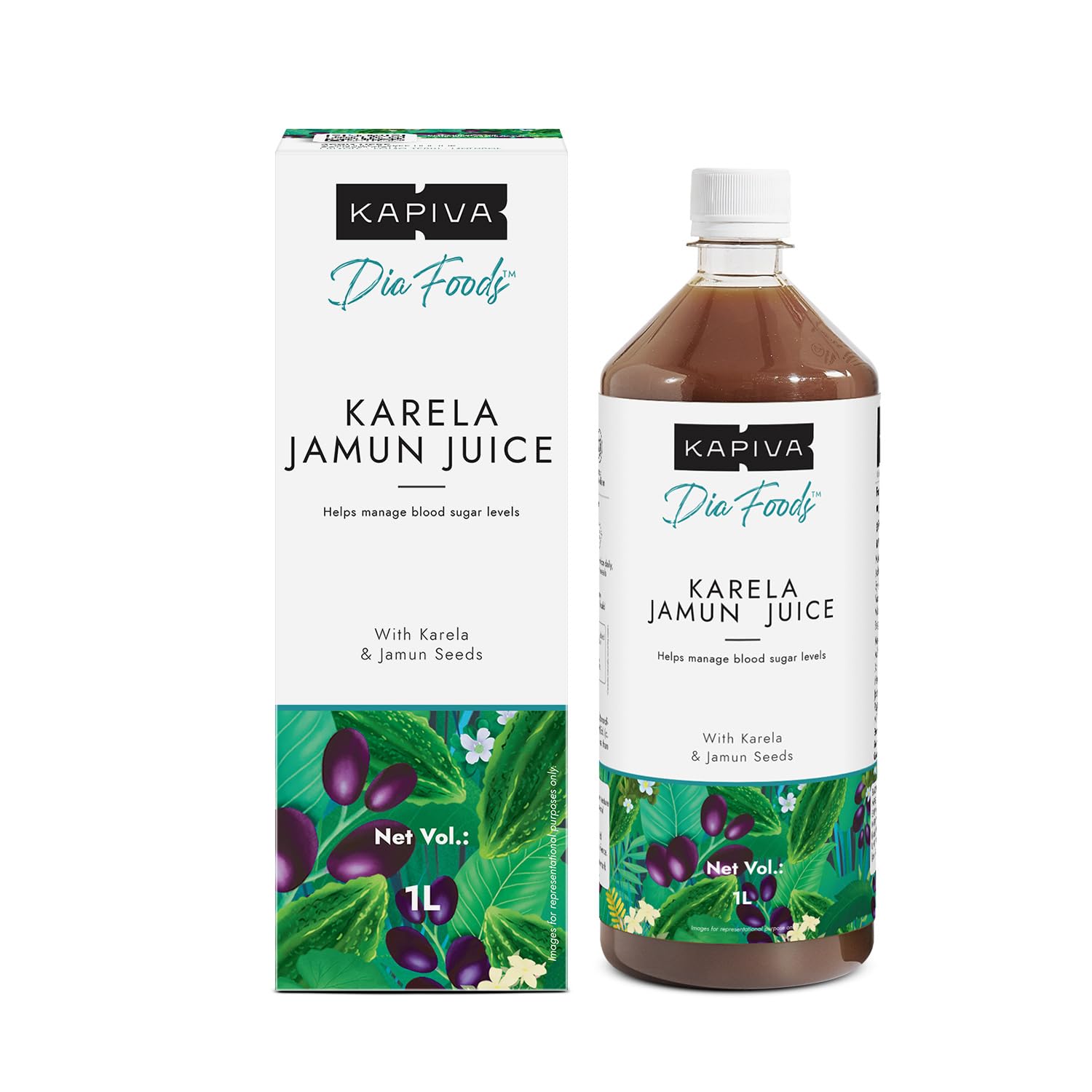 KAPIVA KARELA JAMUN JUICE 1 LTR