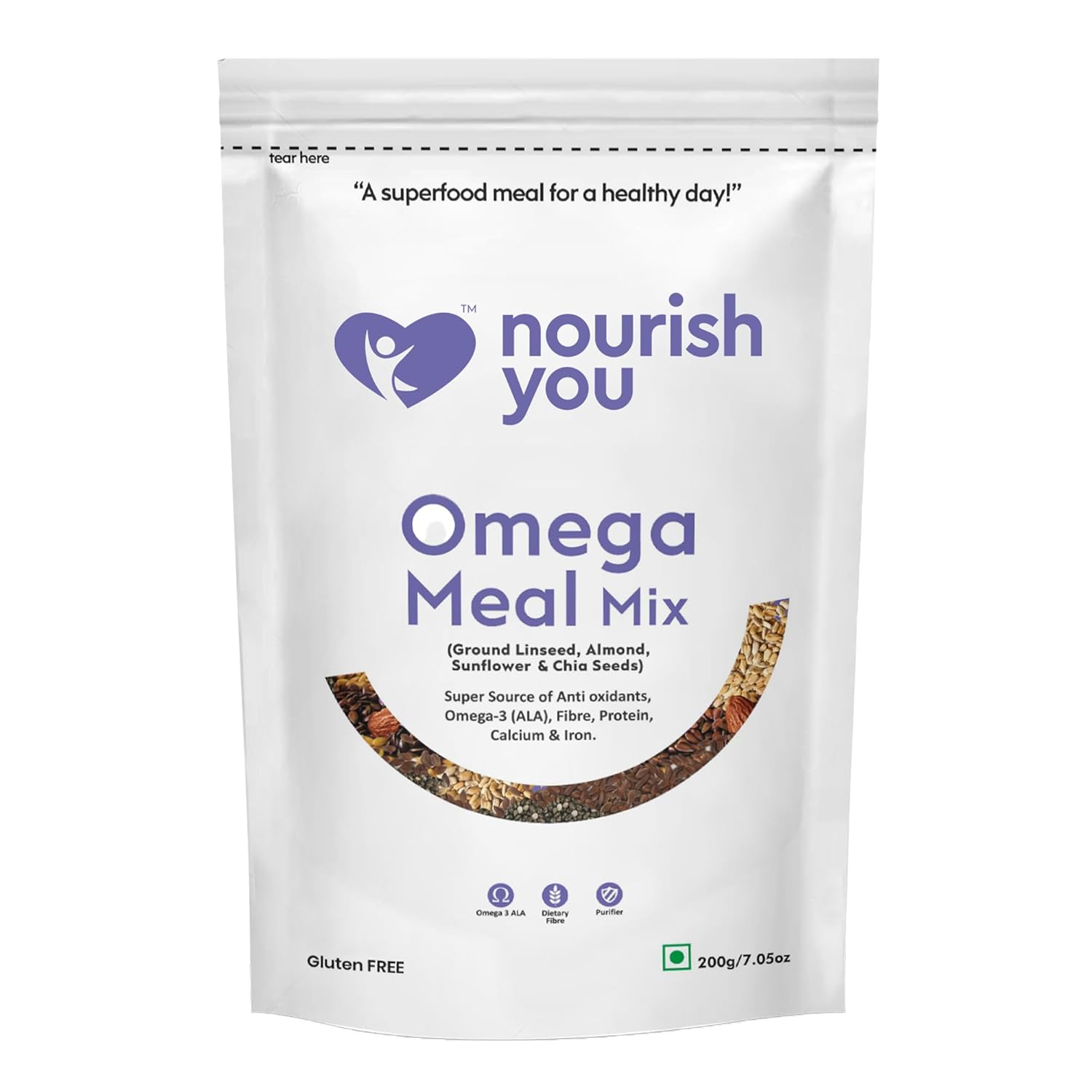 NOURISH OMEGA MEAL MIX 200 GM