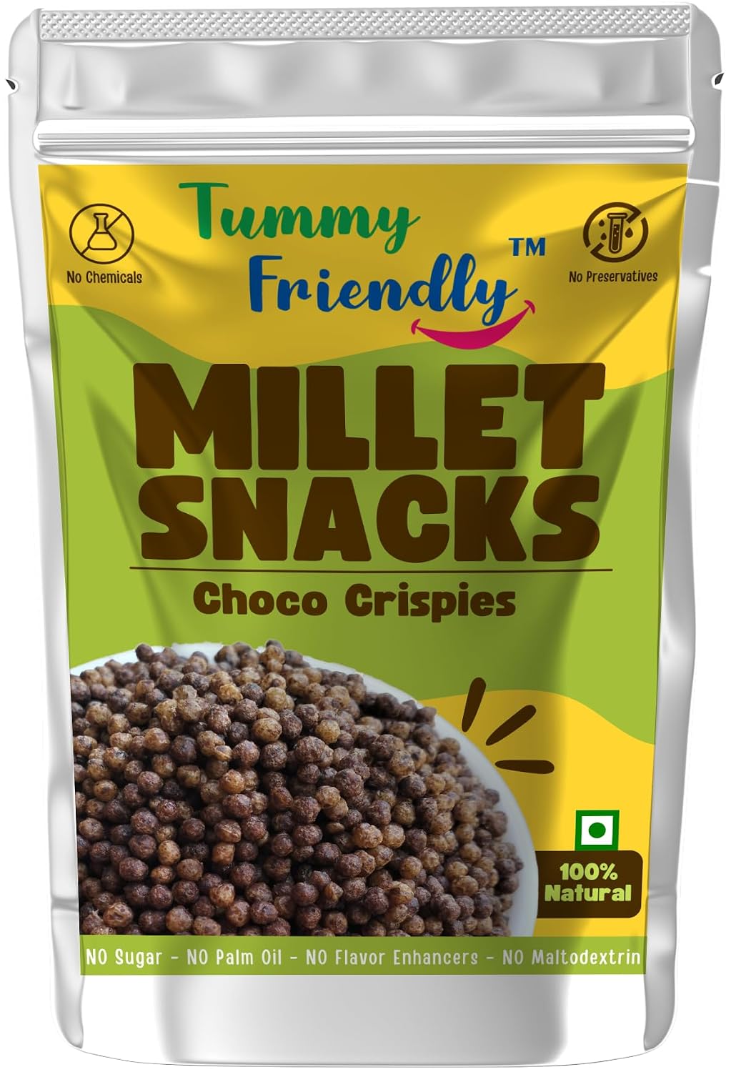 TUMMYFRIENDLY FOODS MILLET SNACK-SWEET & SALT CRIPICES-70 GM