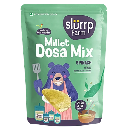 SLURRP FARM MILLET DOSA MIX SPINACH 150 GM