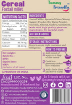 TUMMYFRIENDLY FOODS FOXTAIL MILLET CEREAL FOR TODDLERS-300 GM