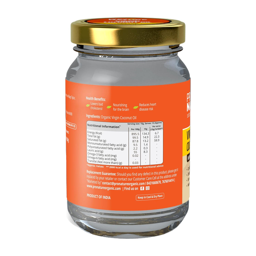 PRONATURE VIRGIN COCONUT OIL 200 ML